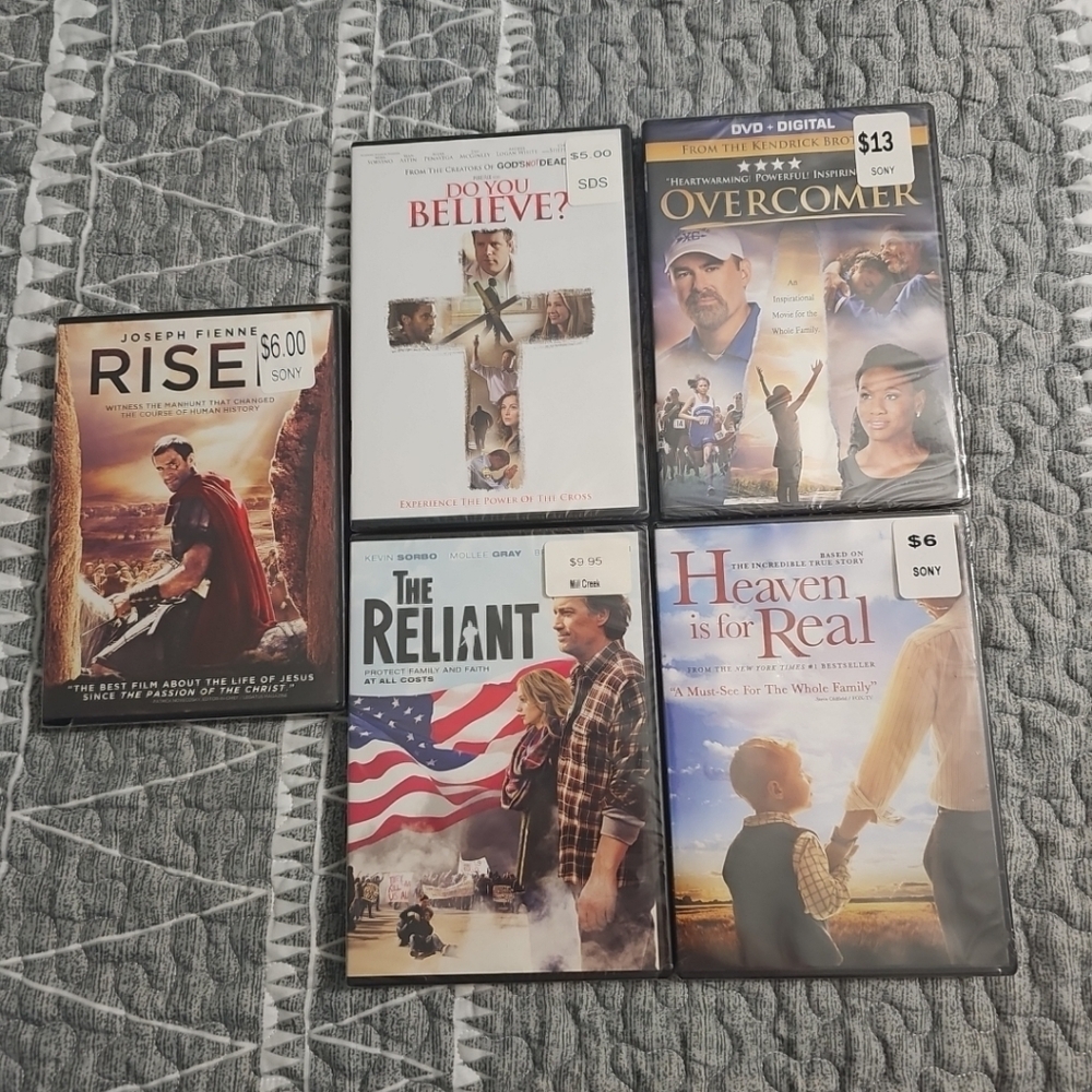Chistian Faith DVD Lot Of 5 Movies New Sealed
